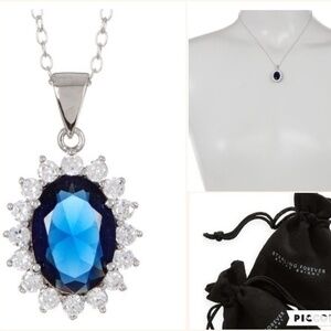 Sterling Forever Sterling Silver Sapphire JA2